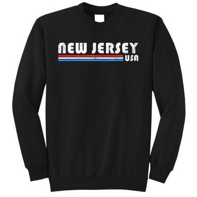 New Jersey Usa Retro Vintage State Sweatshirt