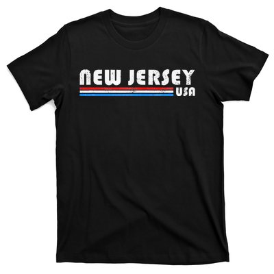 New Jersey Usa Retro Vintage State T-Shirt