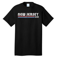 New Jersey Usa Retro Vintage State Tall T-Shirt