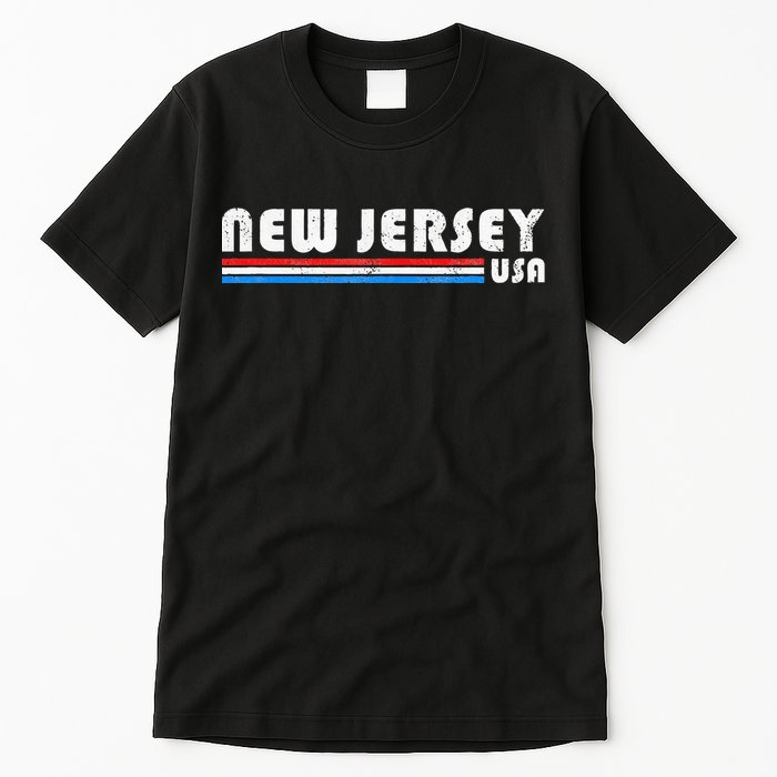 New Jersey Usa Retro Vintage State Tall T-Shirt