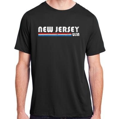 New Jersey Usa Retro Vintage State Adult ChromaSoft Performance T-Shirt