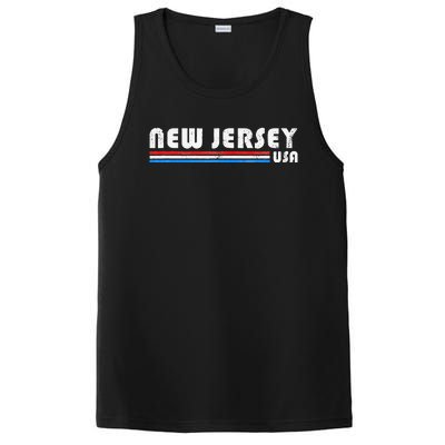 New Jersey Usa Retro Vintage State PosiCharge Competitor Tank