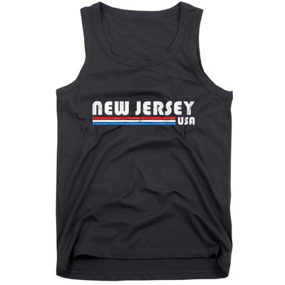 New Jersey Usa Retro Vintage State Tank Top