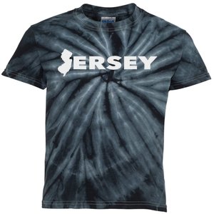 New Jersey Usa Your Born Live Die State Silhouette Kids Tie-Dye T-Shirt