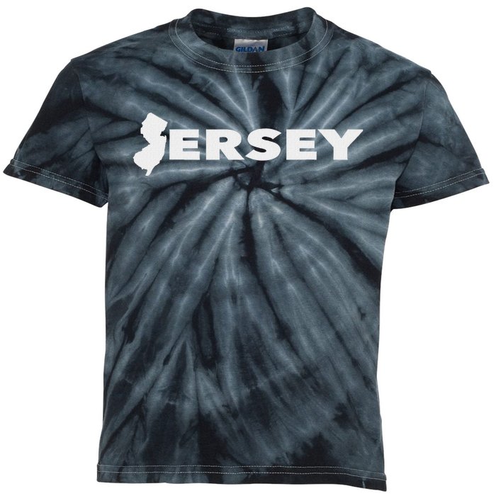 New Jersey Usa Your Born Live Die State Silhouette Kids Tie-Dye T-Shirt