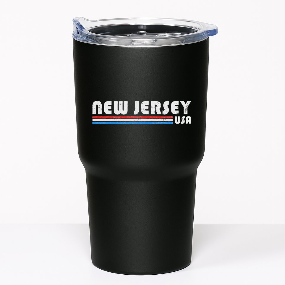 New Jersey Usa Retro Vintage State Gift Tumbler