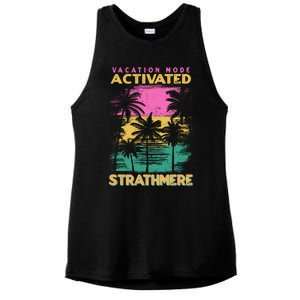 New Jersey Vacation Mode Activated Strathmere Great Gift Ladies PosiCharge Tri-Blend Wicking Tank