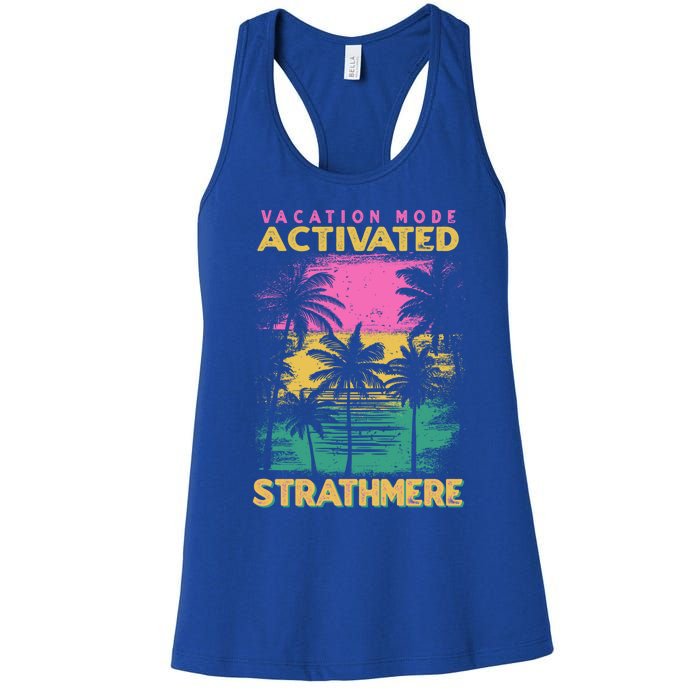 New Jersey Vacation Mode Activated Strathmere Great Gift Women's Racerback Tank