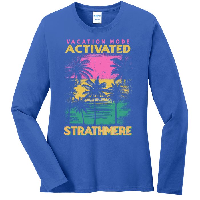 New Jersey Vacation Mode Activated Strathmere Great Gift Ladies Long Sleeve Shirt