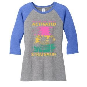 New Jersey Vacation Mode Activated Strathmere Great Gift Women's Tri-Blend 3/4-Sleeve Raglan Shirt