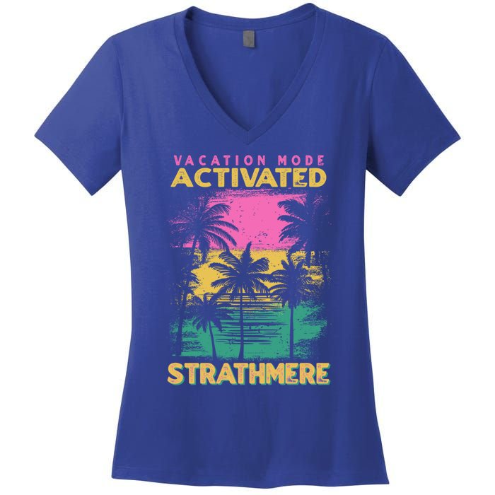 New Jersey Vacation Mode Activated Strathmere Great Gift Women's V-Neck T-Shirt