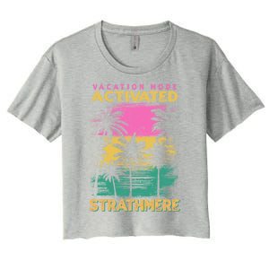 New Jersey Vacation Mode Activated Strathmere Great Gift Women's Crop Top Tee