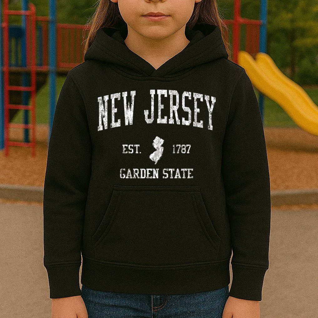 New Jersey Vintage Sports Kids Hoodie