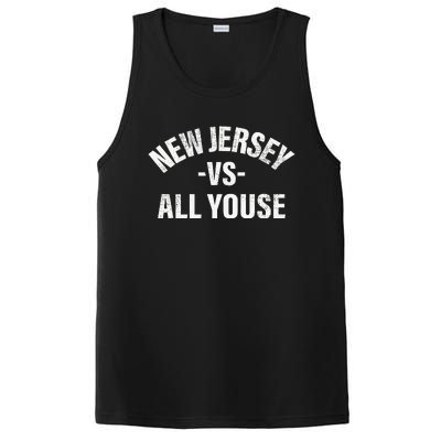 New Jersey Vs All Youse Funny Jersey Slang PosiCharge Competitor Tank