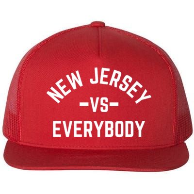 New Jersey Vs Everybody Flat Bill Trucker Hat