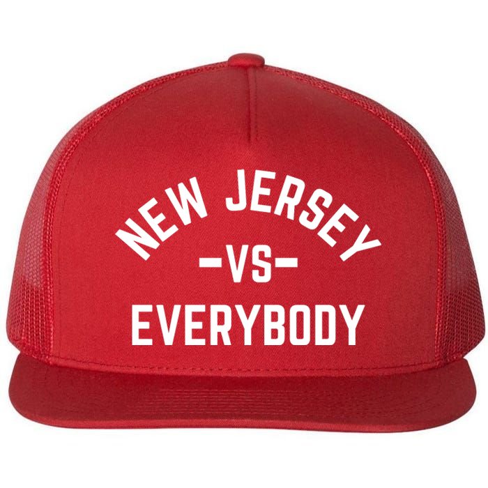 New Jersey Vs Everybody Flat Bill Trucker Hat