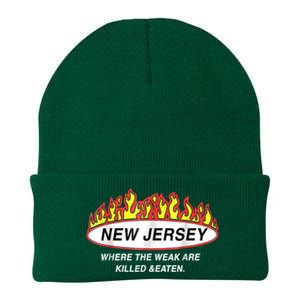 New Jersey Where The Weak Are Ki.l.led And Eaten Knit Cap Winter Beanie