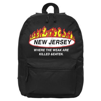 New Jersey Where The Weak Are Ki.l.led And Eaten 16 in Basic Backpack