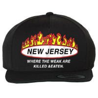 New Jersey Where The Weak Are Ki.l.led And Eaten Wool Snapback Cap