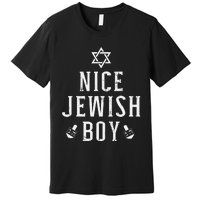 Nice jewish  with dreidel for hanukkah or Bar Mitzvah  Premium T-Shirt