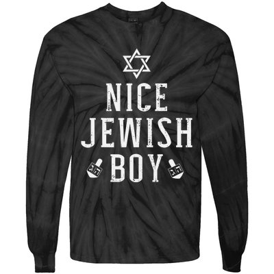 Nice jewish  with dreidel for hanukkah or Bar Mitzvah  Tie-Dye Long Sleeve Shirt