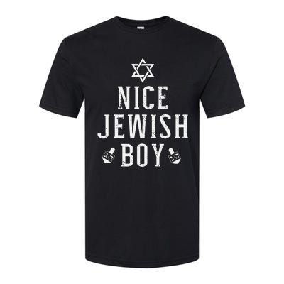 Nice jewish  with dreidel for hanukkah or Bar Mitzvah  Softstyle CVC T-Shirt