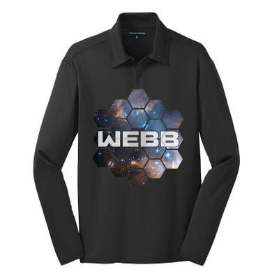 NASA James Webb Space Telescope JWST Silk Touch Performance Long Sleeve Polo