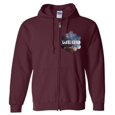 NASA James Webb Space Telescope JWST Full Zip Hoodie