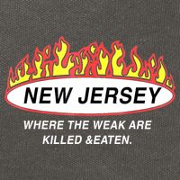 New Jersey Where The Weak Are Ki.l.led And Eaten Cotton Canvas Backpack