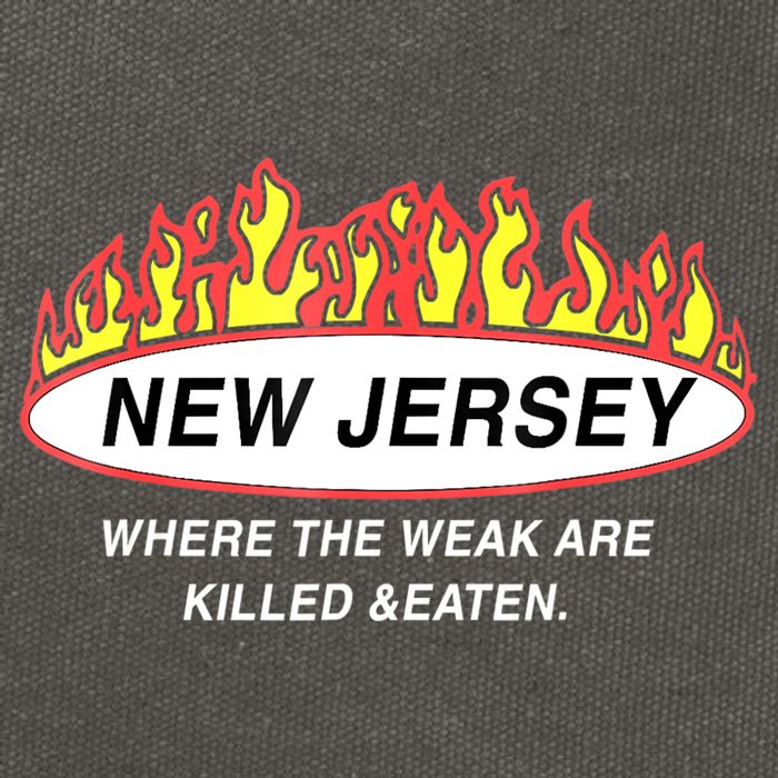 New Jersey Where The Weak Are Ki.l.led And Eaten Cotton Canvas Backpack
