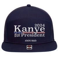 New Kanye 2024 7 Panel Mesh Trucker Snapback Hat