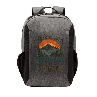 Never Killed A Mountain Lion But I'Ve Choked A Cougar Vector Backpack