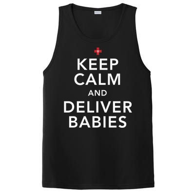 Nurse Keep Calm And Deliver Ob/Gyn Gift PosiCharge Competitor Tank