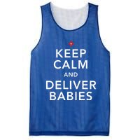 Nurse Keep Calm And Deliver Ob/Gyn Gift Mesh Reversible Basketball Jersey Tank