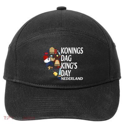 Netherlands King's Day Orange 7-Panel Snapback Hat