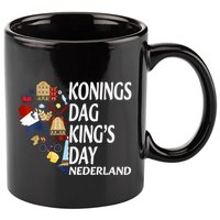 Netherlands King's Day Orange 11oz C Handle Ceramic Mug