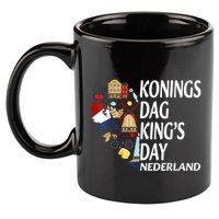 Netherlands King's Day Orange 11oz C Handle Ceramic Mug