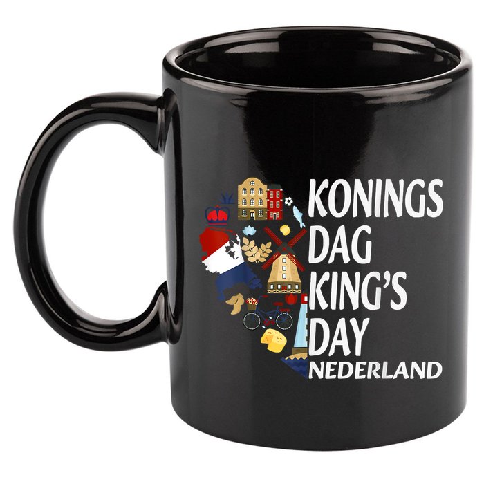 Netherlands King's Day Orange 11oz C Handle Ceramic Mug