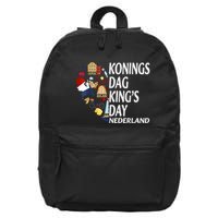 Netherlands King's Day Orange 16 in Basic Backpack