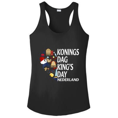 Netherlands King's Day Orange Ladies PosiCharge Competitor Racerback Tank