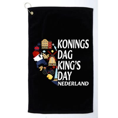 Netherlands King's Day Orange Golf Towel