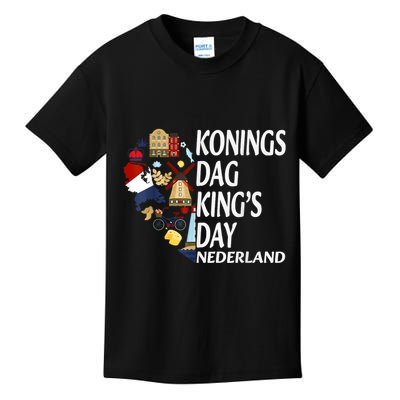 Netherlands King's Day Orange Kids T-Shirt