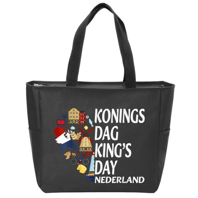 Netherlands King's Day Orange Zip Tote Bag