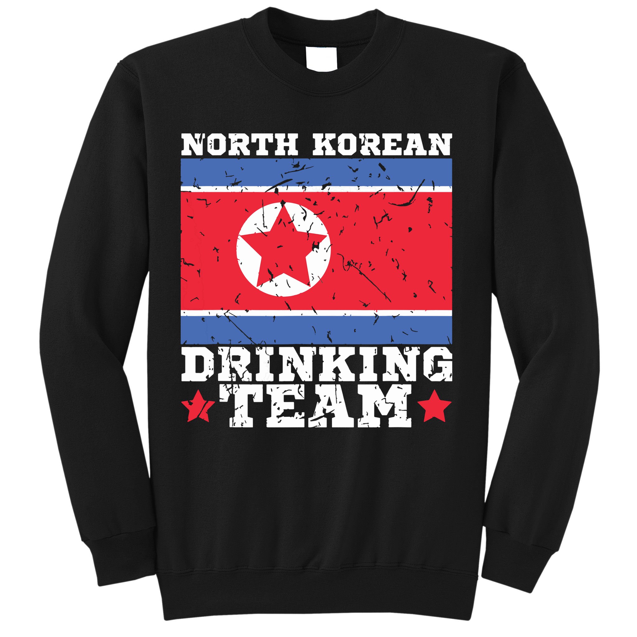 North Korean Drinking Team Funny North Korea Flag Beer Sweatshirt