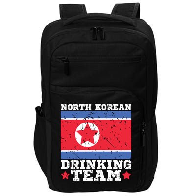 North Korean Drinking Team Funny North Korea Flag Beer Impact Tech Backpack