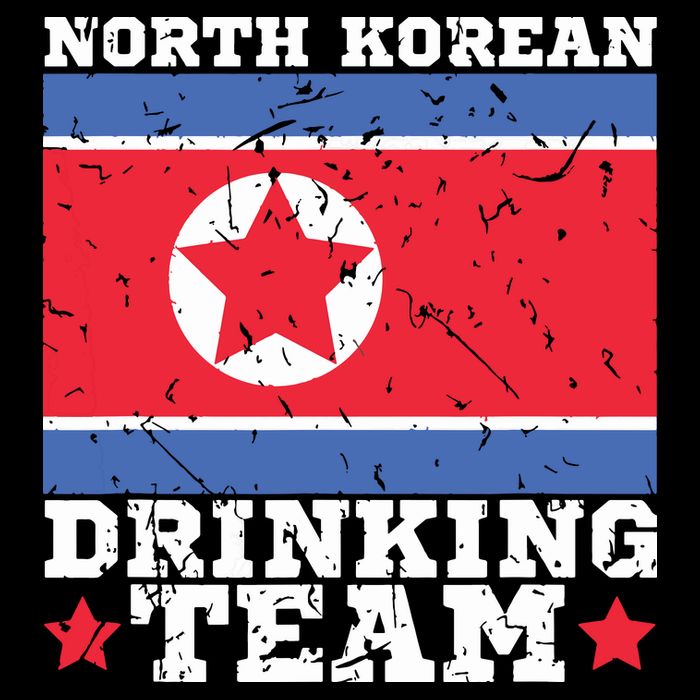 North Korean Drinking Team Funny North Korea Flag Beer Backpack
