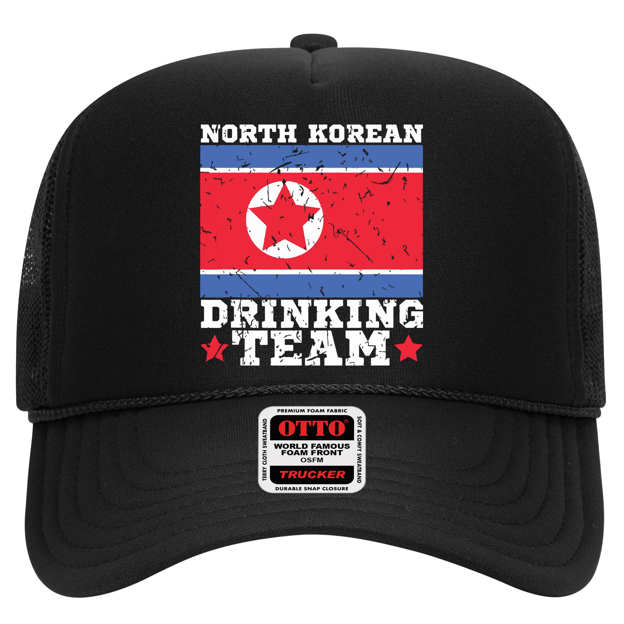 North Korean Drinking Team Funny North Korea Flag Beer Hat
