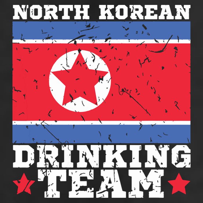 North Korean Drinking Team Funny North Korea Flag Beer Hat