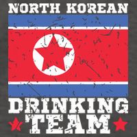 North Korean Drinking Team Funny North Korea Flag Beer Vector Backpack