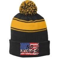 No Kings Flag Proud To Have No Kings Stripe Pom Pom Beanie
